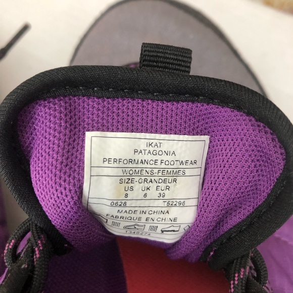 Rare Patagonia Woman’s Nylon Purple Size 8 Lace -Up Sneakers - Picture 11 of 16